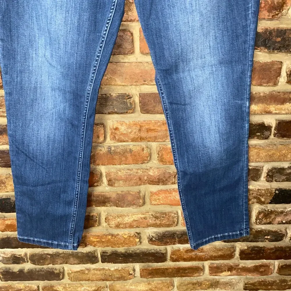 Mugsy Indigo Medium Wash Blue Denim Kinzies Classic Fit Jeans Men's Size 36x30